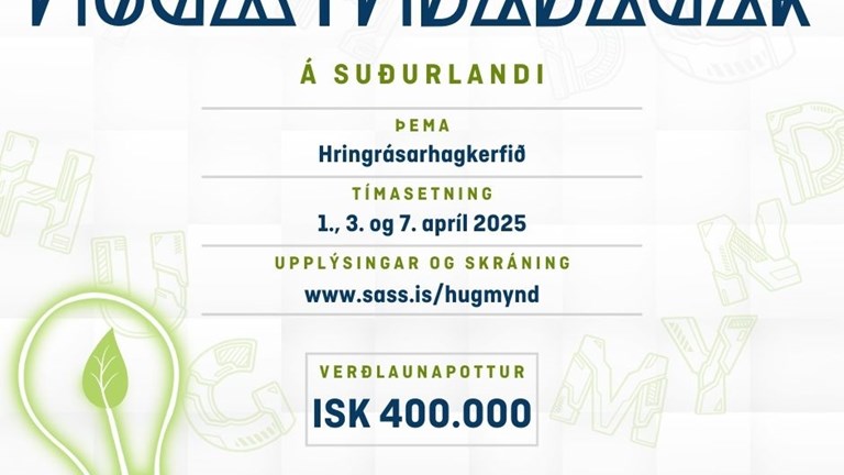 Hugmyndadagar Suðurlands: Skapandi lausnir fyrir sjálfbæra framtíð.