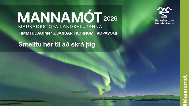 Opnað fyrir skráningar á Mannamót Markaðsstofa landshlutanna 2026