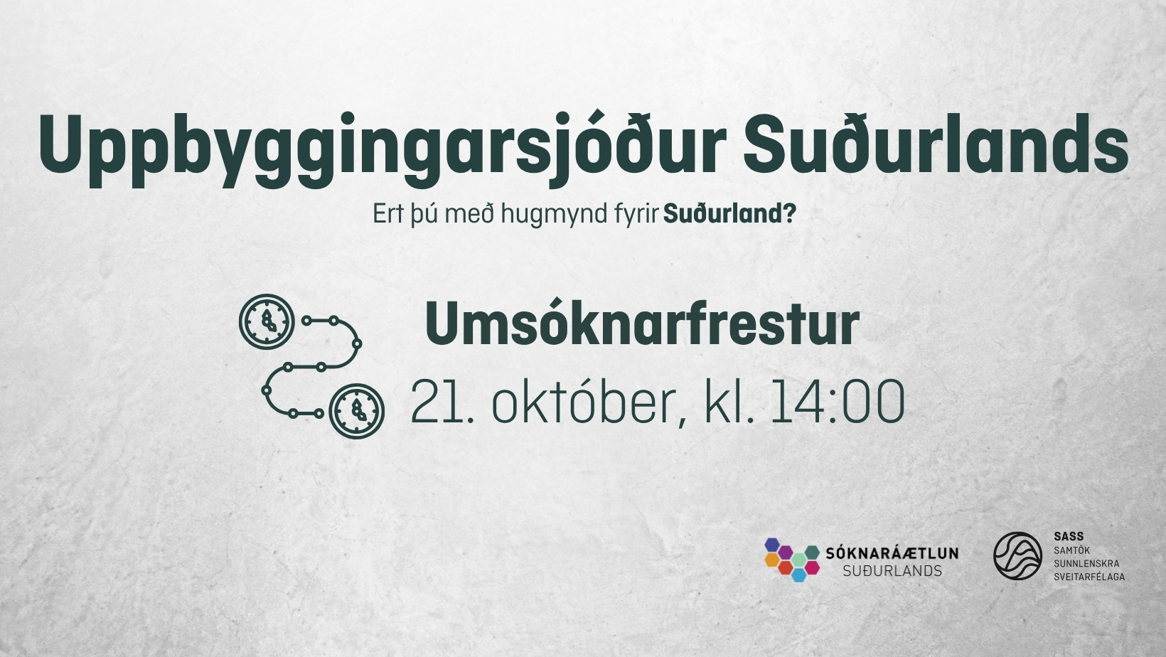 Uppbyggingarsjóður Suðurlands hefur opnað fyrir umsóknir