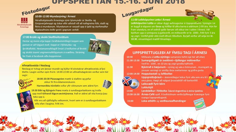 Uppsprettan 15. og 16. júní