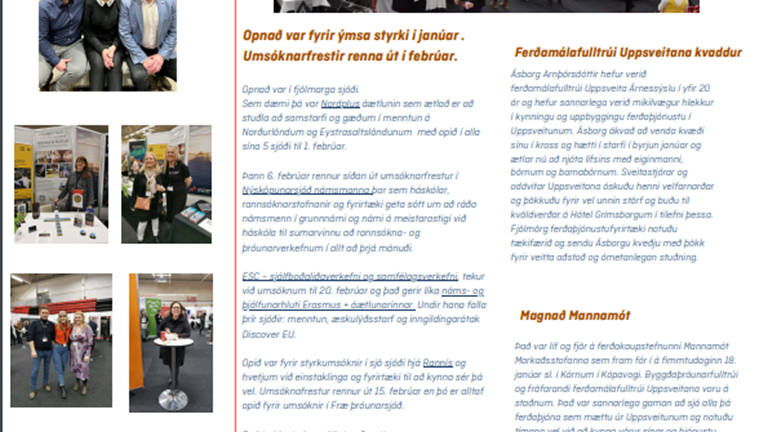 Janúar fréttabréf byggðaþróunarfulltrúa