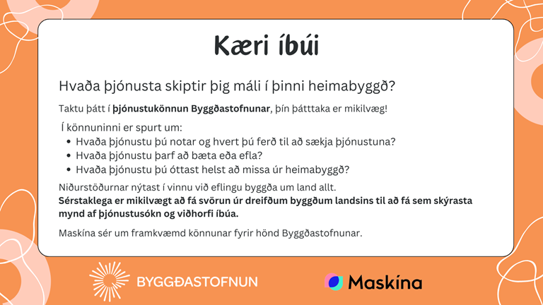 Þjónustukönnun Byggðastofnunar 2024
